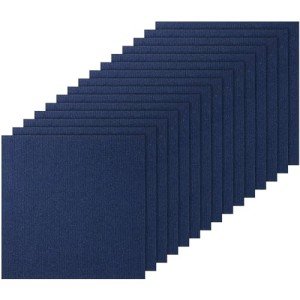 Self-Adhesive Dark Blue Carpet Tiles - 24" x 24