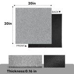 20PCS Peel and Stick 20” Carpet Tiles - Gray