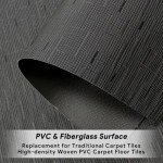 Waterproof Non-Slip PVC Carpet Tiles - 15 Pack