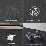 Waterproof Non-Slip PVC Carpet Tiles - 15 Pack