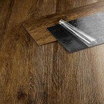 Peel and Stick Brown Walnut Vinyl Floor Tiles