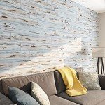 Peel and Stick Blue Wood Vinyl Floor Tiles