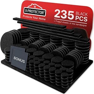 235 PCS Felt Furniture Pads for Hardwood Floors
