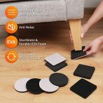 Felt Furniture Sliders for Hardwood Floors - 16 Pack