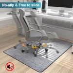 Hardwood Floor Chair Mat - 36"x48" Anti-Slip