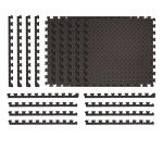 Norsk Foam Gym Interlocking Floor Mats - 24-Pack