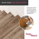 Vinyl Stair Tread and Riser Combo - Waterproof