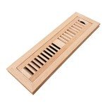 Homewell Red Oak Flush Mount Vent Cover 2x12