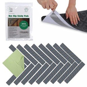 Reusable Anti-Slip Rug Pad Grippers - Pack of 17
