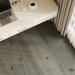 Deep Gray Peel and Stick Vinyl Floor Tiles