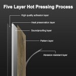 Peel and Stick Waterproof Vinyl Floor Tiles, Brown