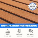 EVA Foam Marine Decking Sheet - Faux Teak