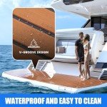 EVA Foam Marine Decking Sheet - Faux Teak