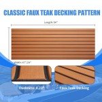 EVA Foam Marine Decking Sheet - Faux Teak