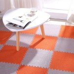 Thick and Soft EVA Foam Carpet Tiles - Orange