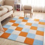 Thick and Soft EVA Foam Carpet Tiles - Orange