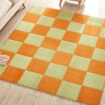 Thick and Soft EVA Foam Carpet Tiles - Orange
