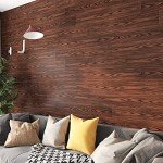 Brown Wood Peel and Stick Floor Tile - 5 Pack