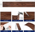 Brown Wood Peel and Stick Floor Tile - 5 Pack