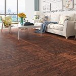 Brown Wood Peel and Stick Floor Tile - 5 Pack