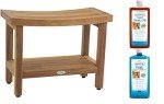 24" Sumba Teak Shower Bench with Care Kit