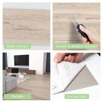 Vsmile Peel and Stick Vinyl Wood Plank Tiles
