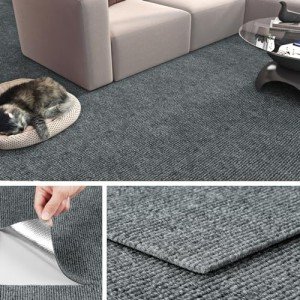 Peel and Stick Waterproof Carpet Tiles - 16 Pack