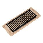 White Oak Floor Register Vent Cover, 6x12 Inch