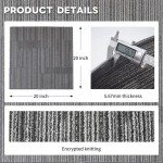 Tonchean Heavy Duty Carpet Tiles 12PCS 20"x20