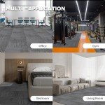 Tonchean Heavy Duty Carpet Tiles 12PCS 20"x20