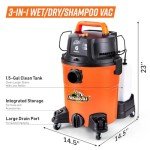 Armor All 6 Gal Wet/Dry Shop Vac Cleaner