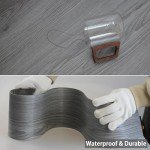 Dark Gray Peel and Stick Vinyl Flooring Planks