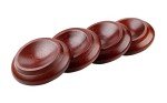 Solid Wood Piano Caster Cups with Non-Slip Felt