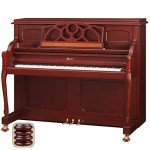 Solid Wood Piano Caster Cups with Non-Slip Felt