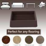 Rubber Caster Cups for Floor Protection - 2x2