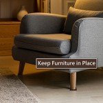 Rubber Caster Cups for Floor Protection - 2x2