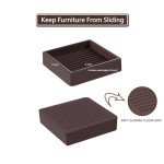 Rubber Caster Cups for Floor Protection - 2x2