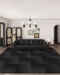 Rehert Removable Carpet Tiles - Gradient Black 20"x20