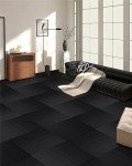 Rehert Removable Carpet Tiles - Gradient Black 20"x20