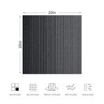 Rehert Removable Carpet Tiles - Gradient Black 20"x20