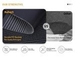 Rehert Removable Carpet Tiles - Gradient Black 20"x20