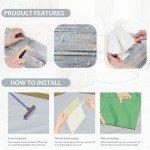 Self-Adhesive Blue Wood Peel and Stick Flooring