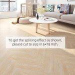 Beige Maple Peel and Stick Vinyl Planks - 5 Pcs