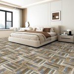 30-Pack Peel and Stick Vinyl Flooring Tiles