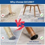 Chair Leg Floor Protectors Silicone Sliders, 28 Pcs