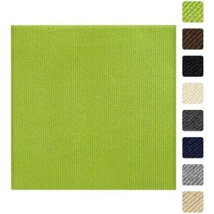 Peel and Stick Carpet Tiles - Green 10-Pack
