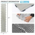 Interlocking Waterproof Luxury Vinyl Floor Tiles - 18-Pack