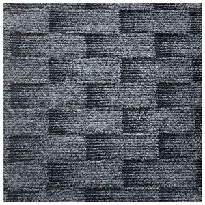 Peel and Stick Dark Gray Carpet Tiles - 12 Pack
