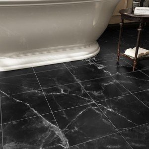 20-Pack Black Vein Marble Peel and Stick Tiles