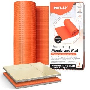 1/8” Waterproof Uncoupling Membrane for Flooring